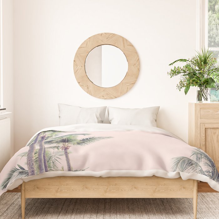 Palm Trees in La La Land - California Photography Duvet Cover Gallery Image 3