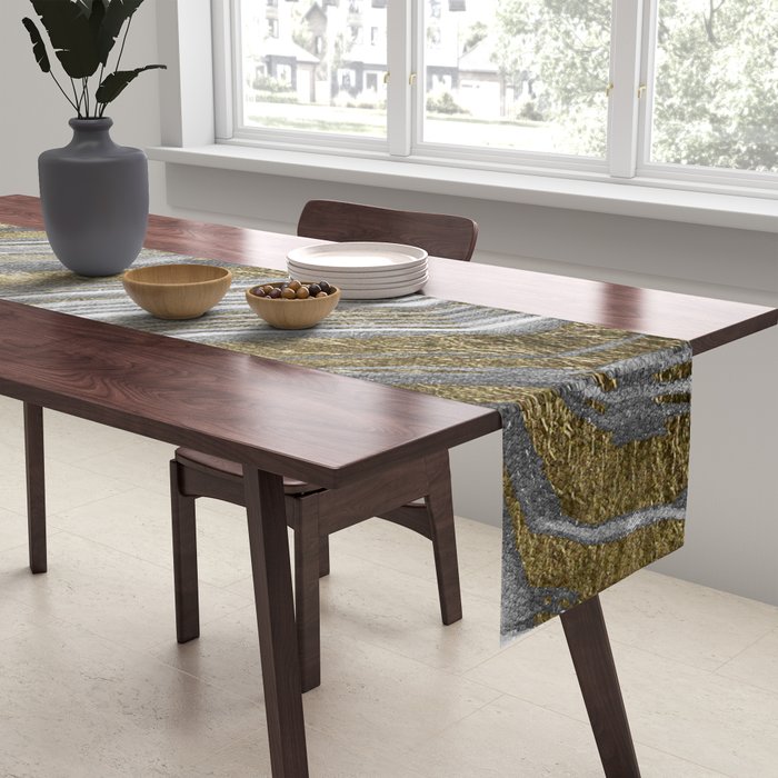Abstract paint modern Table Runner Gallery Image 2