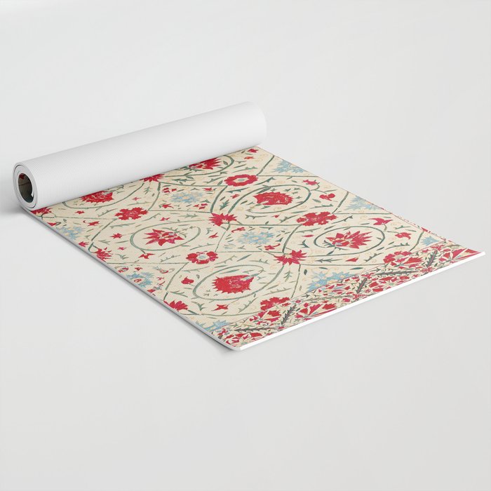 Nurata Suzani Uzbekistan Embroidery Print Yoga Mat Gallery Image 2
