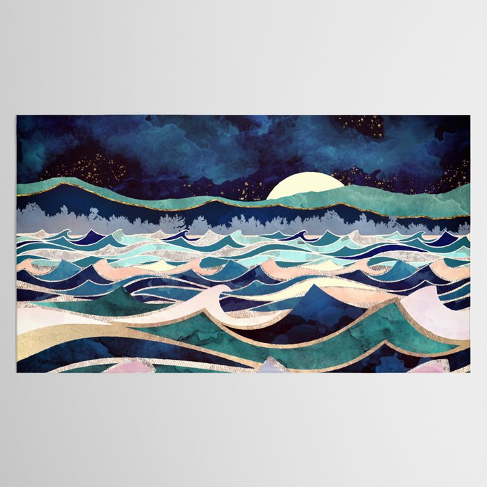 Moonlit Ocean Tablecloth Gallery Image 2