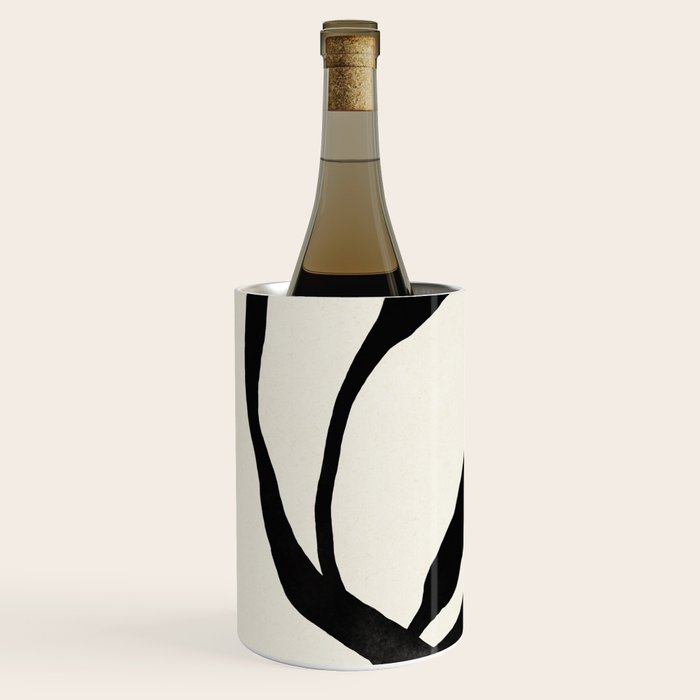 Black Twist 1 - Modern Art Print Wine Chiller Gallery Image 2