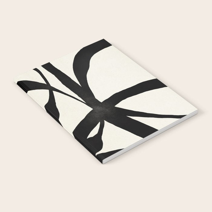 Black Twist 1 - Modern Art Print Notebook Gallery Image 2