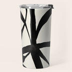 Black Twist 1 - Modern Art Print Travel Mug Gallery Image 2