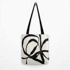 Black Twist 1 - Modern Art Print Tote Bag Gallery Image 2