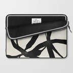 Black Twist 1 - Modern Art Print Laptop Sleeve Gallery Image 2