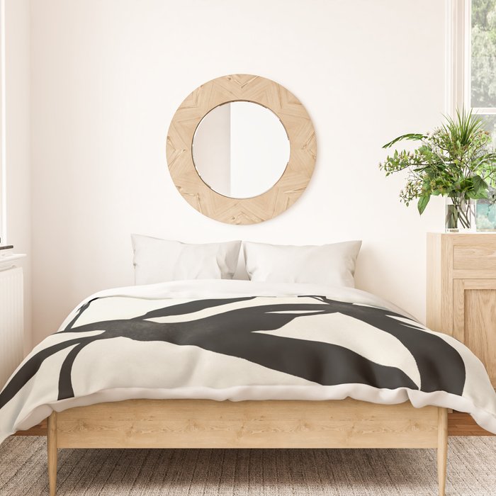 Black Twist 1 - Modern Art Print Duvet Cover Gallery Image 3