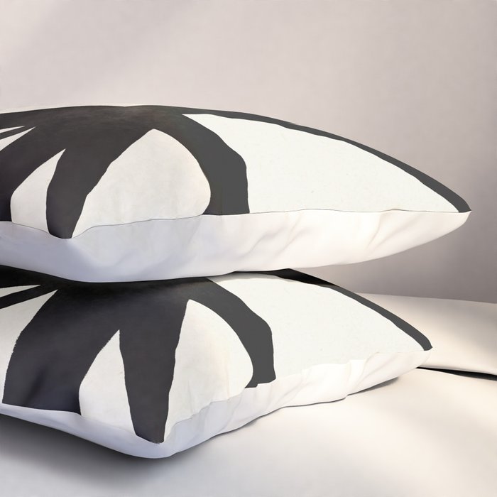 Black Twist 1 - Modern Art Print Pillow Sham Gallery Image 3
