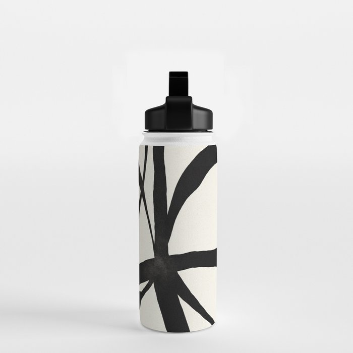 Black Twist 1 - Modern Art Print Water Bottle Gallery Image 2