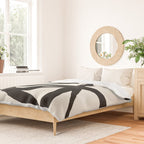 Black Twist 1 - Modern Art Print Duvet Cover Gallery Image 2