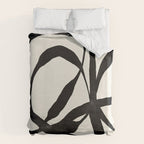 Black Twist 1 - Modern Art Print Duvet Cover Gallery Image 6
