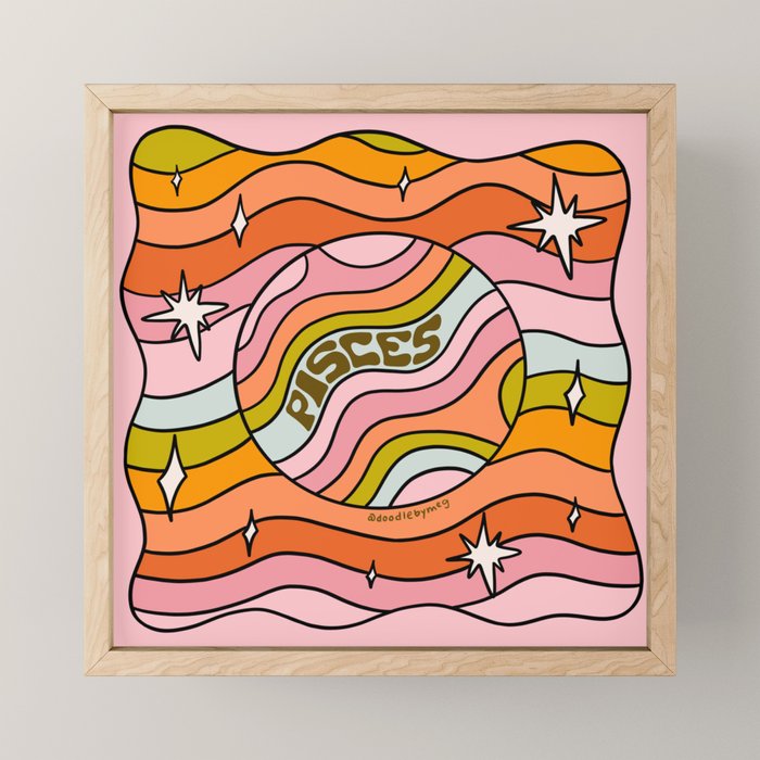 Pisces Planet Mini Art Print Gallery Image 1