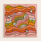 Pisces Planet Wood Wall Art Gallery Image 1