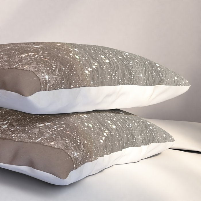 Beach Ocean Glitter Pillow Sham Gallery Image 3