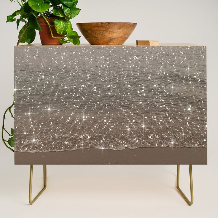 Beach Ocean Glitter Credenza Gallery Image 1