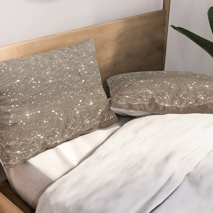 Beach Ocean Glitter Pillow Sham Gallery Image 2