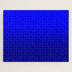 Bright Cobalt and Dark Blue Ombre Jigsaw Puzzle Gallery Image 1