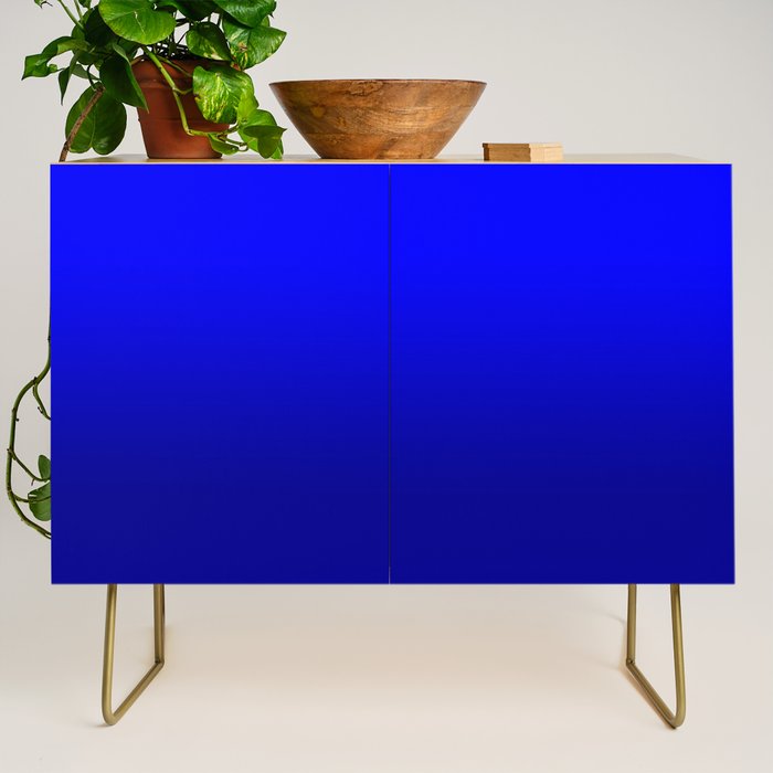 Bright Cobalt and Dark Blue Ombre Credenza Gallery Image 1