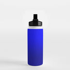 Bright Cobalt and Dark Blue Ombre Water Bottle Gallery Image 2