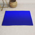 Bright Cobalt and Dark Blue Ombre Rug Gallery Image 1
