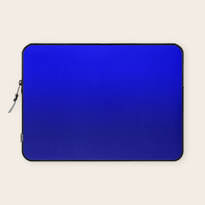 Bright Cobalt and Dark Blue Ombre Laptop Sleeve Gallery Image 1