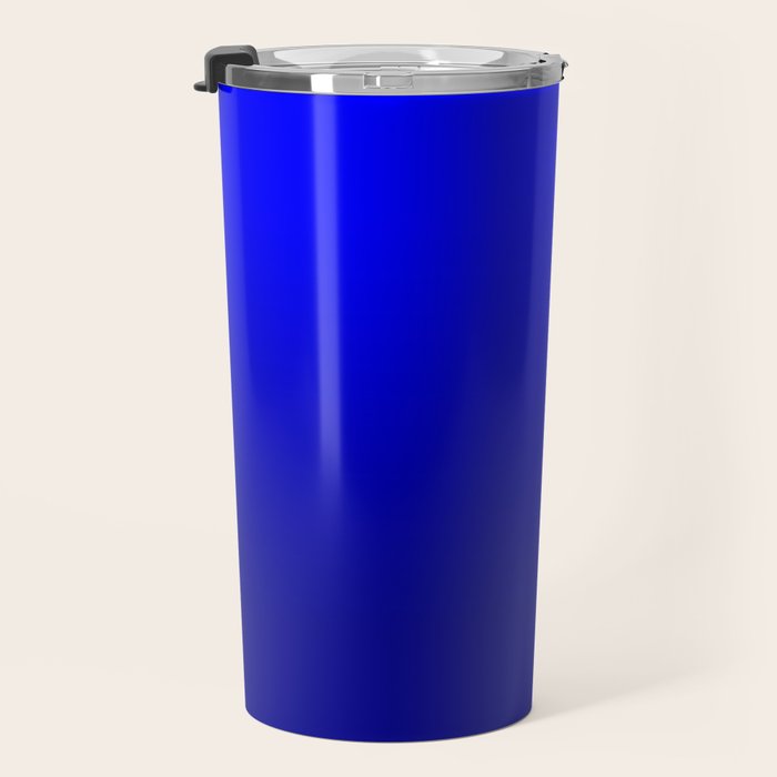 Bright Cobalt and Dark Blue Ombre Travel Mug Gallery Image 3