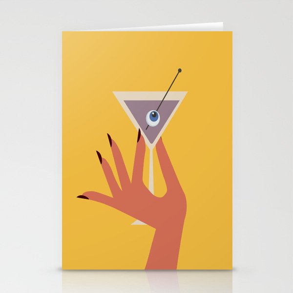Vodka Martini - Boo Drink Stationery Card Gallery Image 2