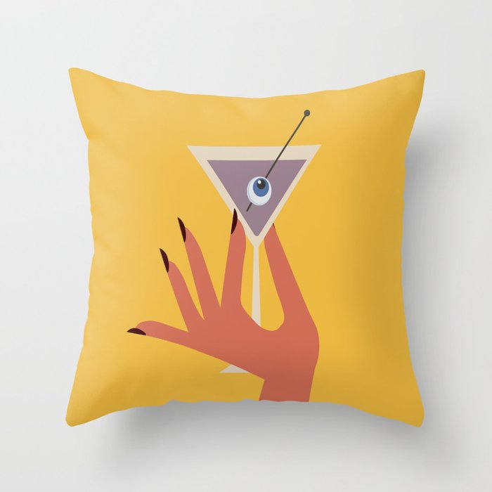Vodka Martini - Boo Drink Throw Pillow Gallery Image 6