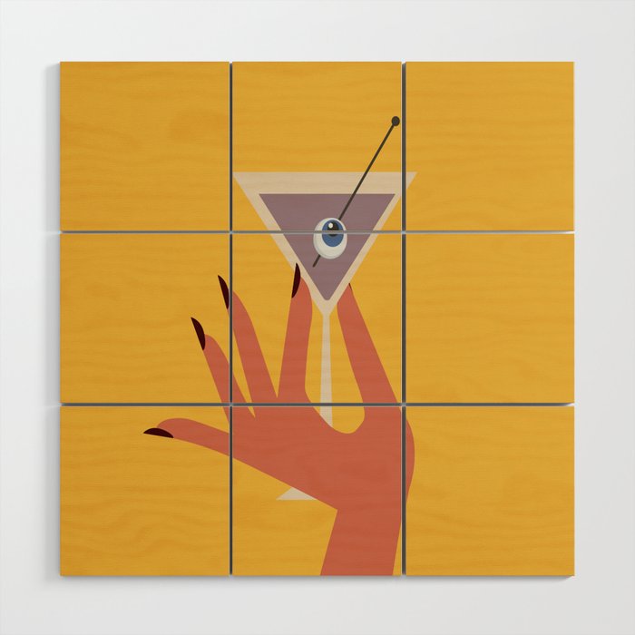 Vodka Martini - Boo Drink Wood Wall Art Gallery Image 1