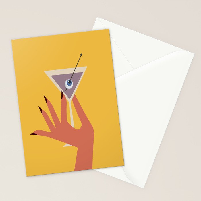 Vodka Martini - Boo Drink Stationery Card Gallery Image 2