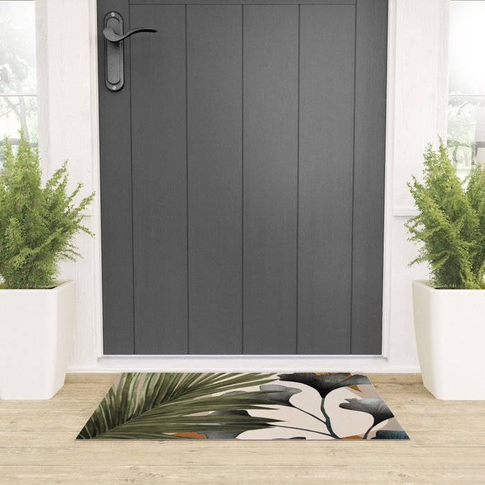 Abstract Tropical Art 17 Welcome Mat Gallery Image 3