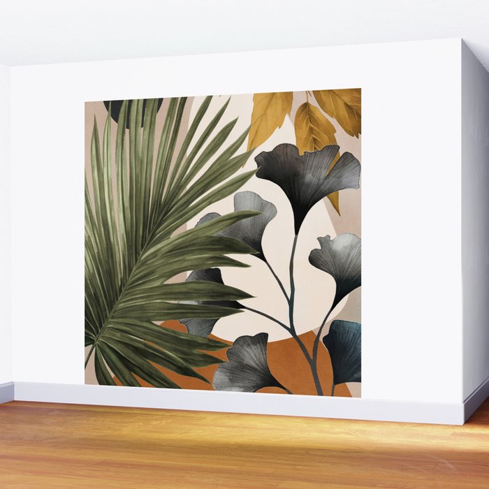 Abstract Tropical Art 17 Wall Mural Gallery Image 2