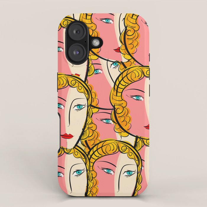 Comics Pop Girl Pattern iPhone Case Gallery Image 1
