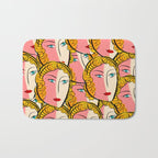 Comics Pop Girl Pattern Bath Mat Gallery Image 1