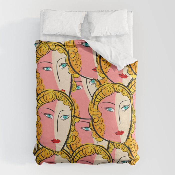 Comics Pop Girl Pattern Duvet Cover Gallery Image 6