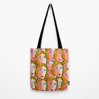 Comics Pop Girl Pattern Tote Bag Gallery Image 2