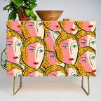 Comics Pop Girl Pattern Credenza Gallery Image 1