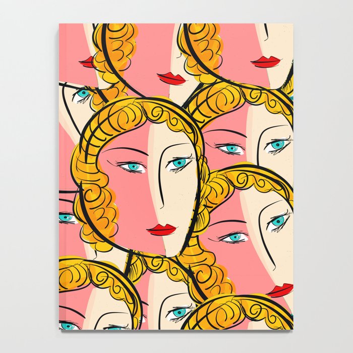 Comics Pop Girl Pattern Notebook Gallery Image 4
