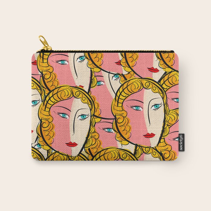 Comics Pop Girl Pattern Carry All Pouch Gallery Image 1