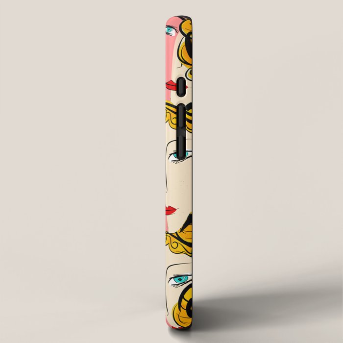Comics Pop Girl Pattern iPhone Case Gallery Image 2