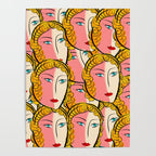 Comics Pop Girl Pattern Poster Gallery Image 4