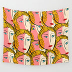 Comics Pop Girl Pattern Wall Tapestry Gallery Image 4
