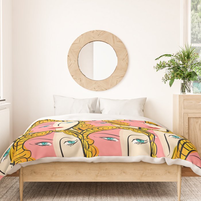Comics Pop Girl Pattern Duvet Cover Gallery Image 3
