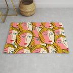 Comics Pop Girl Pattern Rug Gallery Image 1