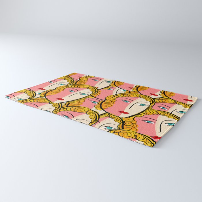 Comics Pop Girl Pattern Rug Gallery Image 3