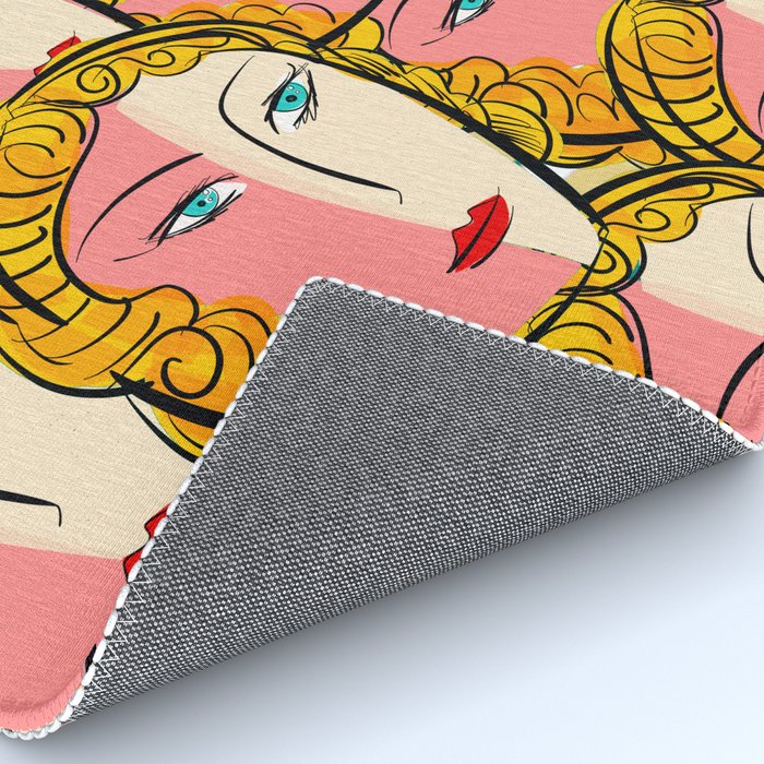 Comics Pop Girl Pattern Rug Gallery Image 4