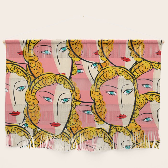 Comics Pop Girl Pattern Wall Hanging Gallery Image 1