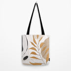 Minimal Abstract Art Tropical Leaf  Tote Bag Gallery Image 2