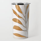 Minimal Abstract Art Tropical Leaf  Travel Mug Gallery Image 1
