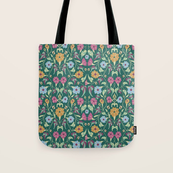 Botanical Wild Flowers Tote Bag Gallery Image 1