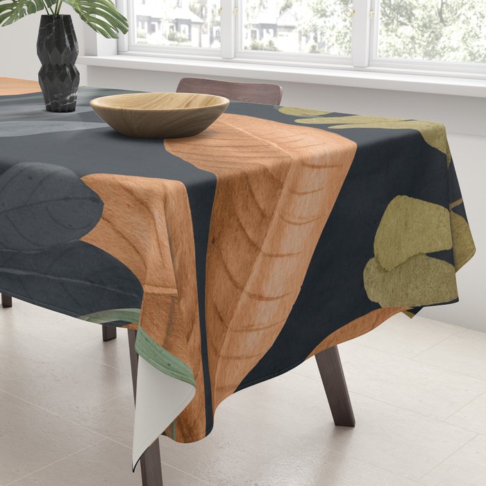 Abstract Art Tropical Leaves 119 Tablecloth Gallery Image 3